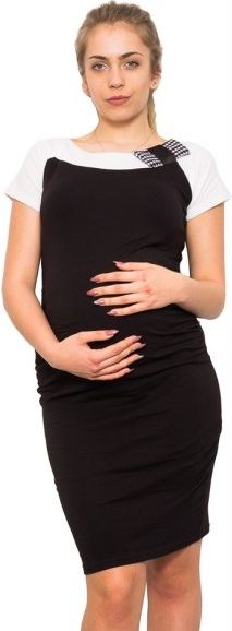 Be MaaMaa Těhotenská šaty Krista - černé, vel.S - obrázek 1
