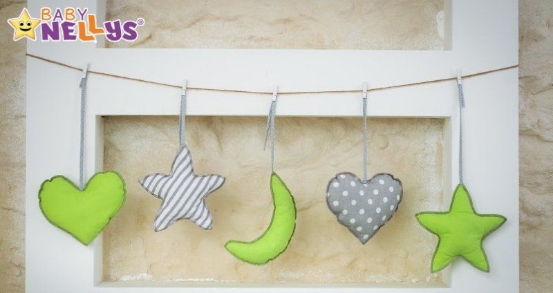 Baby Nellys Mega sada Be LOVE - Zelená/šedá - Sovičky - obrázek 3