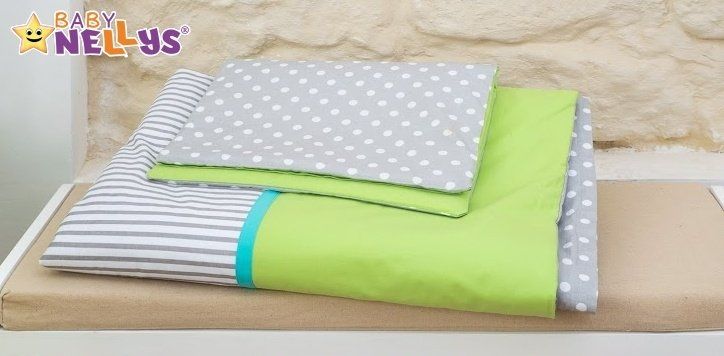 Baby Nellys Mega sada Be LOVE - Zelená/šedá - Sovičky - obrázek 7