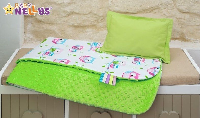 Baby Nellys Mega sada Be LOVE - Zelená/šedá - Sovičky - obrázek 12