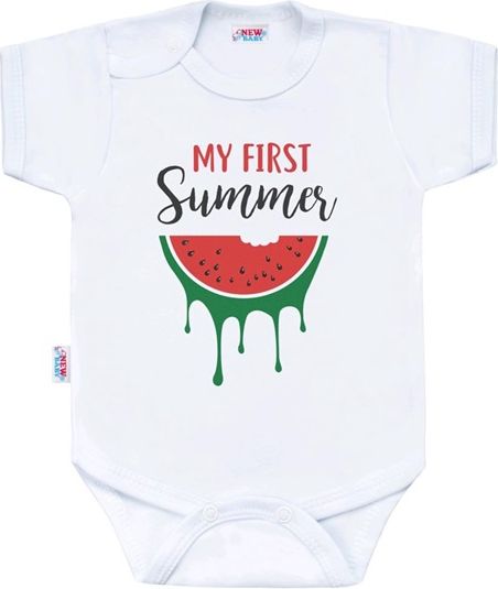 Body s potiskem New Baby My first Summer - 68 (4-6m) - obrázek 1