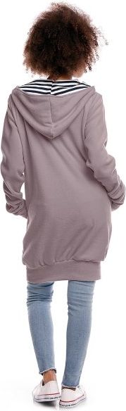 Be MaaMaa Těhotenská/kojící mikina polar - šedá, vel. XXXL - obrázek 20