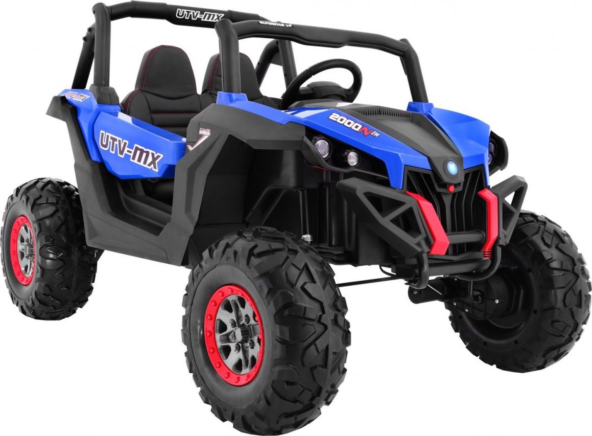Dětská elektrická bugina 4x4 2.4GHz SuperStar, LCD - červená - obrázek 5