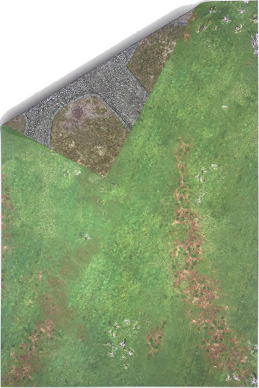 Gamemat.eu Oboustranná herní podložka 6'x4' (183 x 122cm) - různé motivy Barva: Quarantine Zone & Fallout Zone - obrázek 6