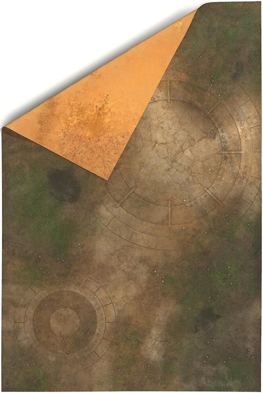 Gamemat.eu Oboustranná herní podložka 6'x4' (183 x 122cm) - různé motivy Barva: Quarantine Zone & Fallout Zone - obrázek 9