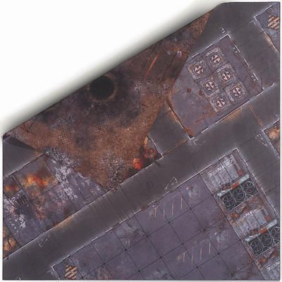 Gamemat.eu Oboustranná herní podložka 4'x4' (122 x 122 cm) - různé motivy Barva: Quarantine and Wastelands - obrázek 2