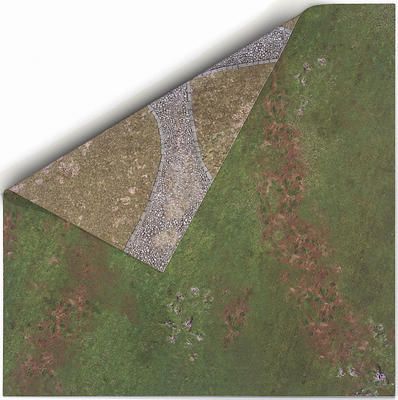 Gamemat.eu Oboustranná herní podložka 4'x4' (122 x 122 cm) - různé motivy Barva: Quarantine and Wastelands - obrázek 3