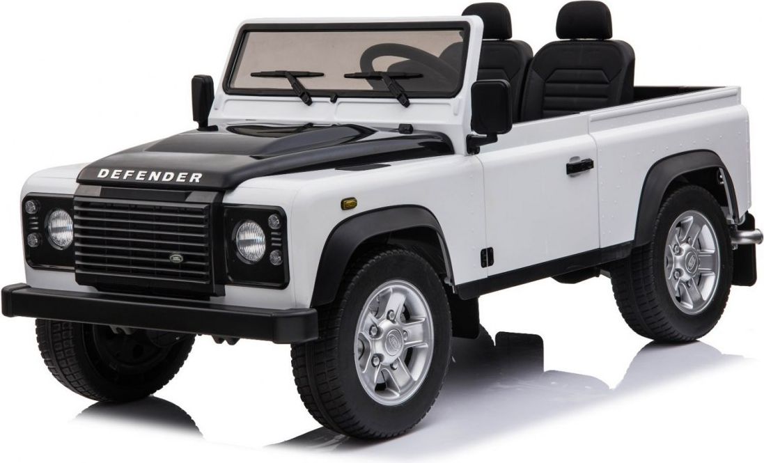 Elektrické autíčko Land Rover DEFENDER - bílé - obrázek 1