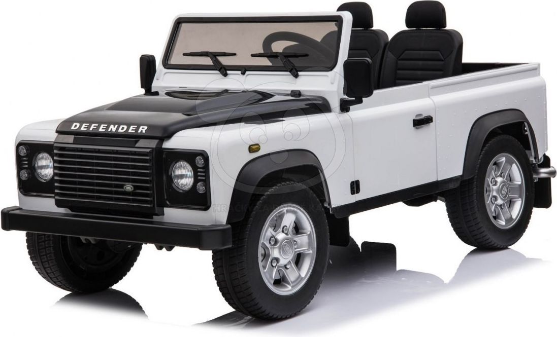 Elektrické autíčko Land Rover DEFENDER - bílé - obrázek 2