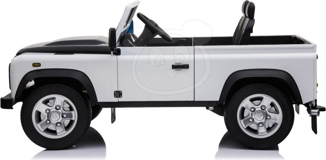 Elektrické autíčko Land Rover DEFENDER - bílé - obrázek 4
