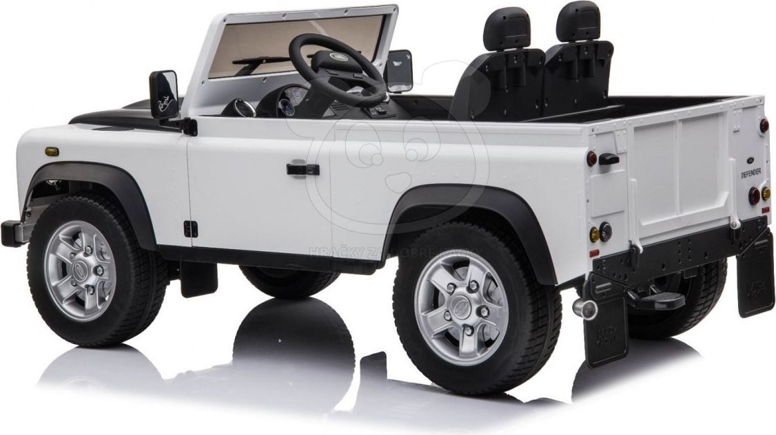 Elektrické autíčko Land Rover DEFENDER - bílé - obrázek 5