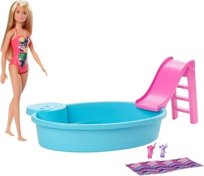 Barbie panenka a bazén - obrázek 1