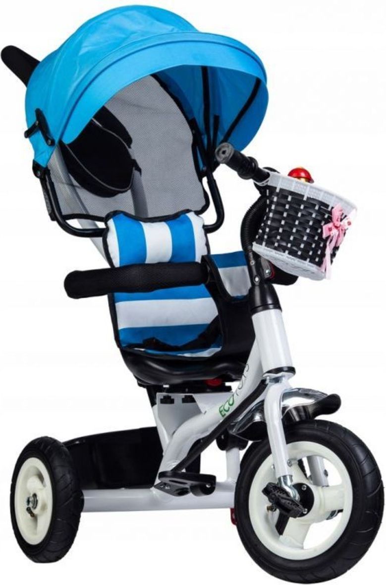 Tříkolka s vodicí tyčí a otočným sedátkem - modrá TWB Balance - Blue - obrázek 5