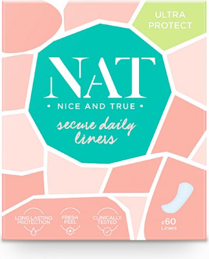 NAT nice & true Slipové vložky - secure daily (60 ks) - obrázek 1