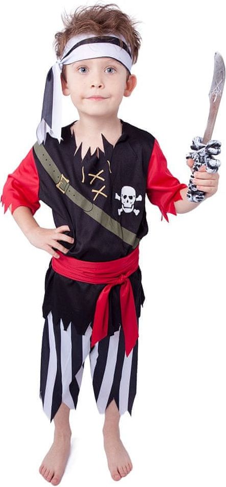 Rappa Kostým pirát s šátkem S - obrázek 1