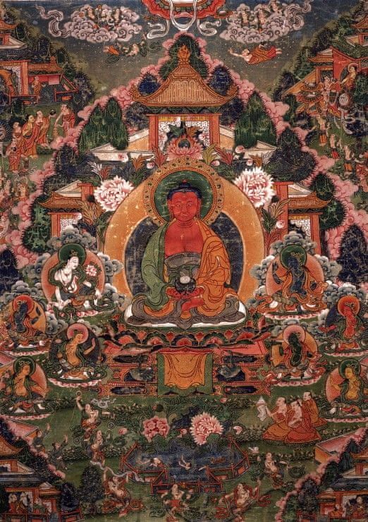 Grafika Puzzle 1500 dílků Buddha Amitabha in His Pure Land of Suvakti - obrázek 1