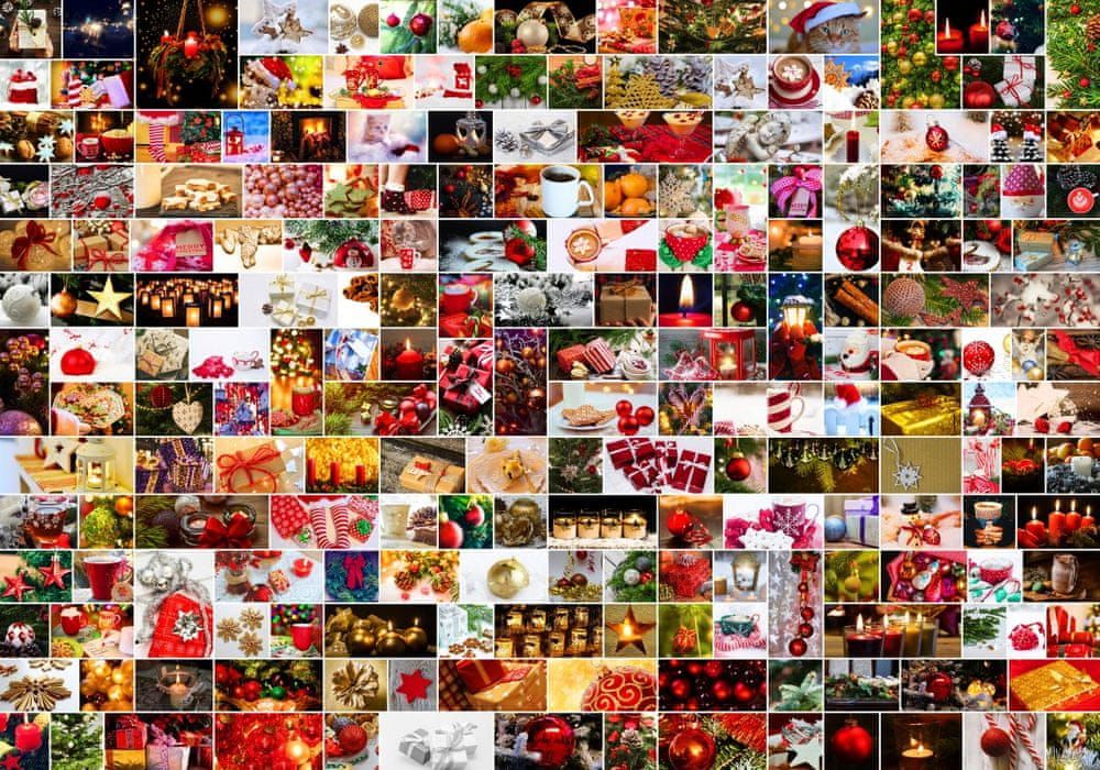 Grafika Puzzle 1000 dílků Collage - Christmas - obrázek 1