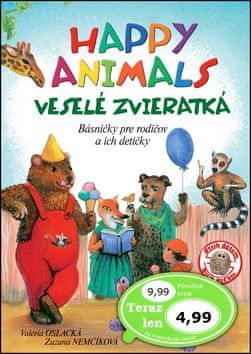 Valéria Oslacká: Happy Animals Veselé zvieratká - Básničky pre rodičov a ich detičky - obrázek 1