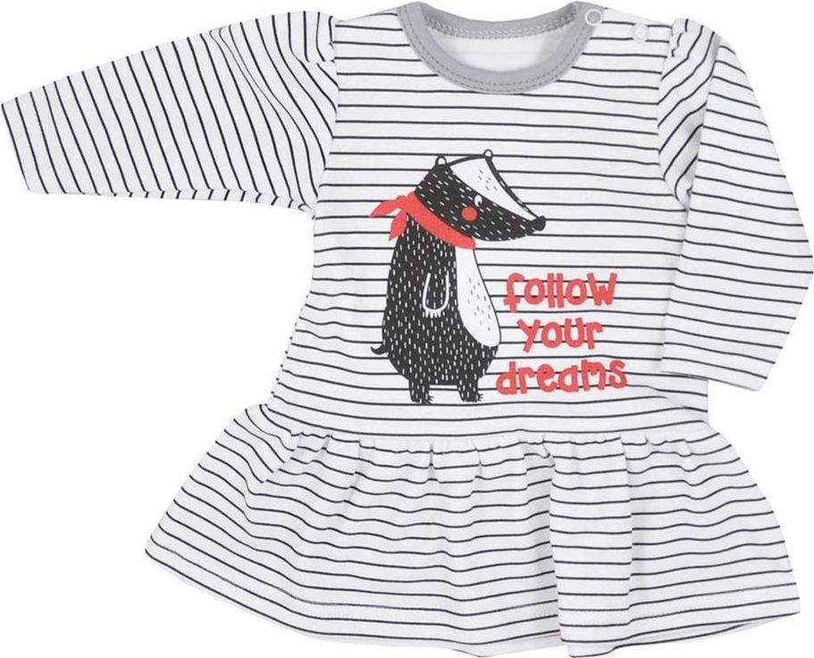 KOALA Kojenecké šatičky Koala Jezevec s obrázkem - Kojenecké šatičky Koala Jezevec s obrázkem - obrázek 1