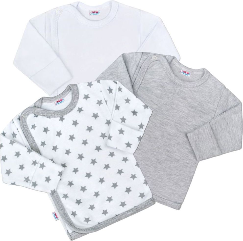 NEW BABY Kojenecká košilka New Baby Classic II Uni 3ks - 50 (0 m) - obrázek 1
