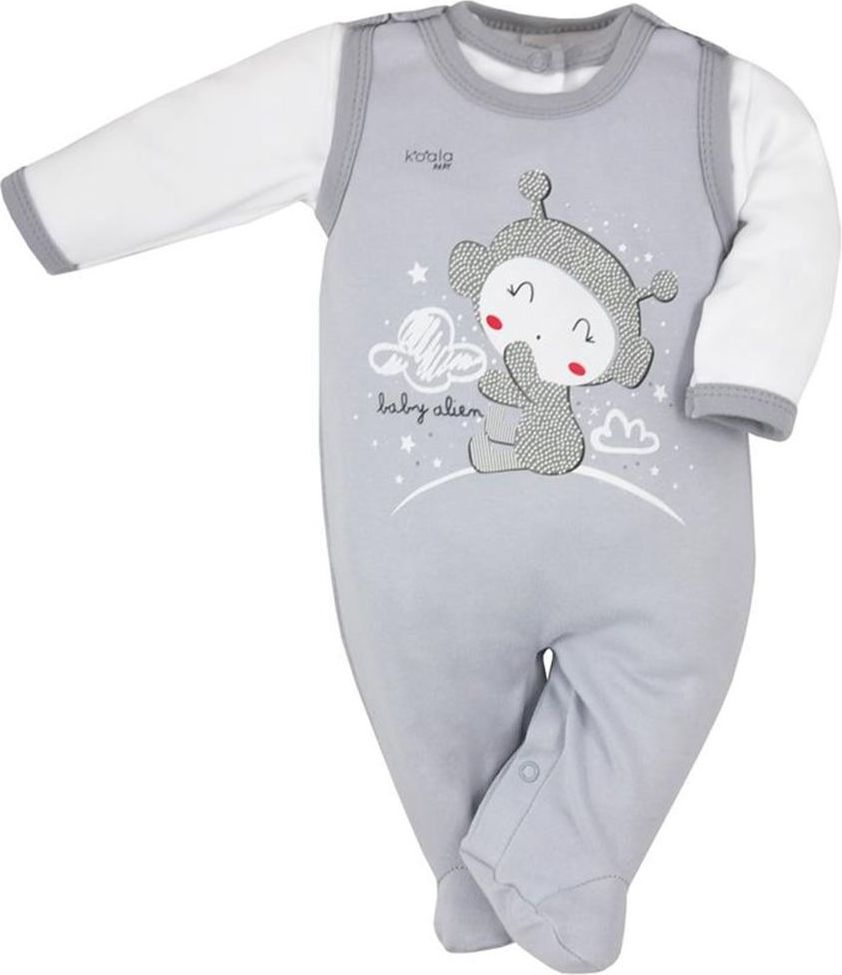 KOALA 2-dílná kojenecká souprava Koala Clouds šedá - 68 (4-6m) - obrázek 1
