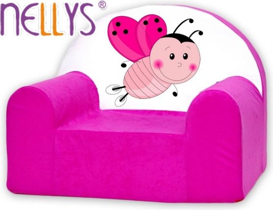 Náhradní potah na dětské křeslo Nellys - Beruška růžová - obrázek 1