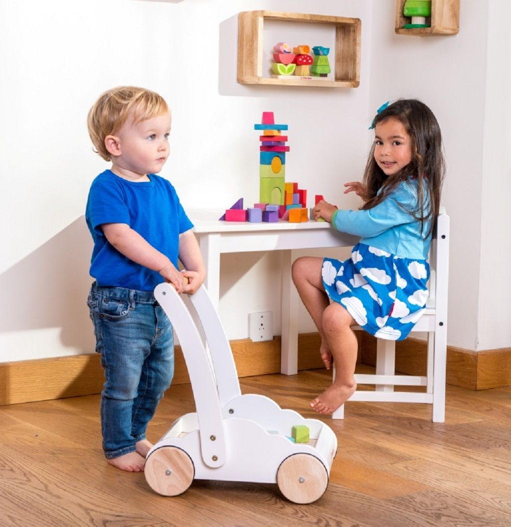 Le Toy Van Petilou Vozík s duhovými kostkami - obrázek 3