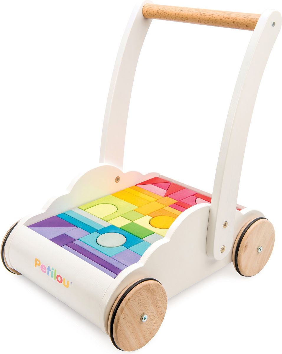 Le Toy Van Petilou Vozík s duhovými kostkami - obrázek 4