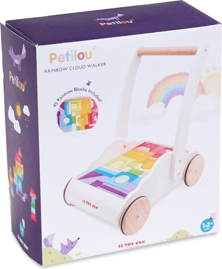 Le Toy Van Petilou Vozík s duhovými kostkami - obrázek 12