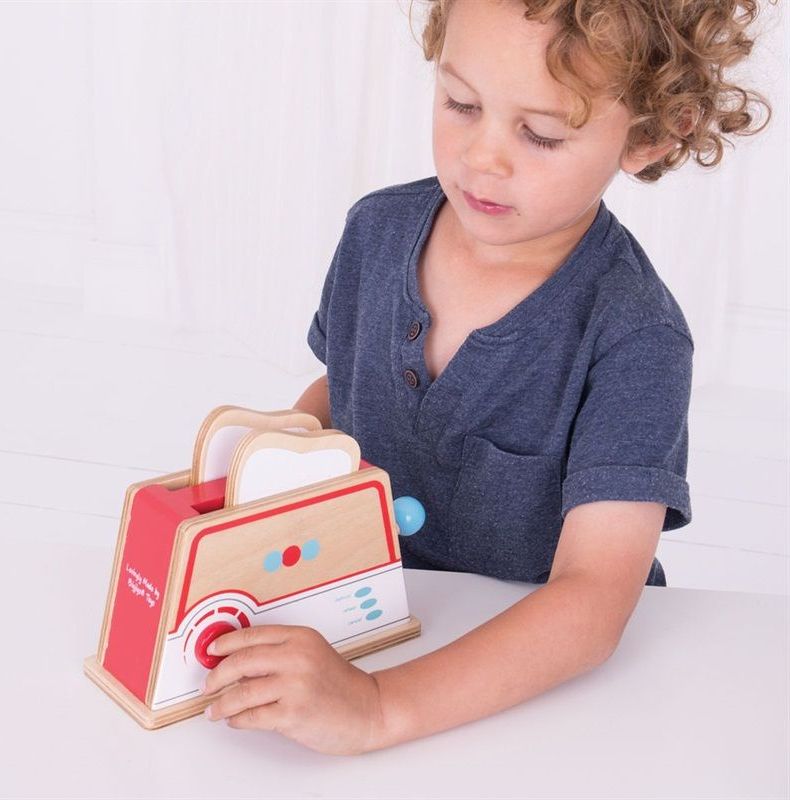 Dřevěné hračky Bigjigs Toys Toaster - obrázek 3