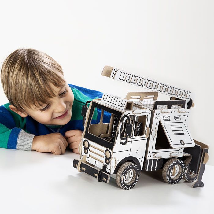 Kartonová 3D skládačka TO DO Hasičské auto cisterna - obrázek 1