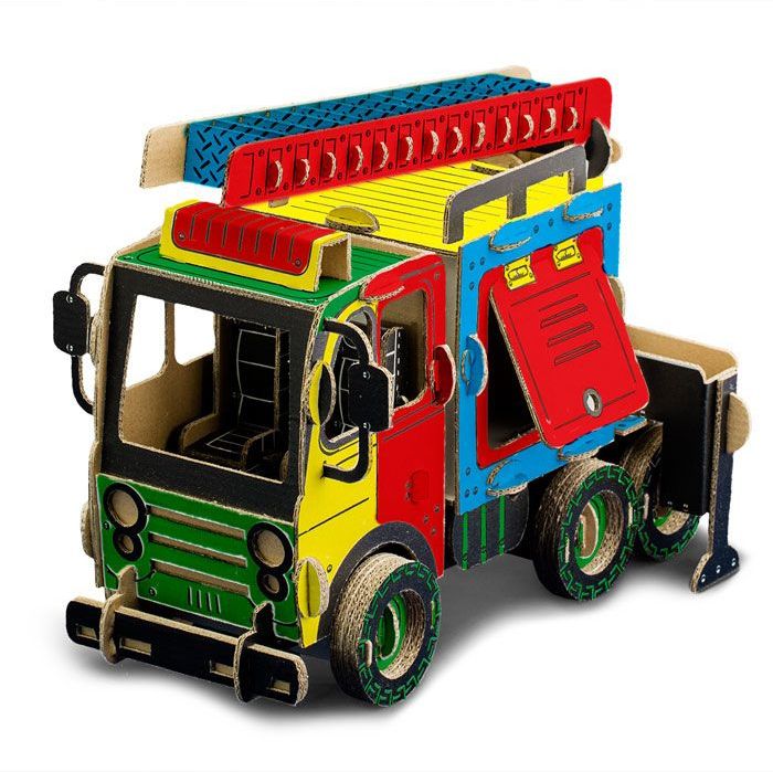 Kartonová 3D skládačka TO DO Hasičské auto cisterna - obrázek 2