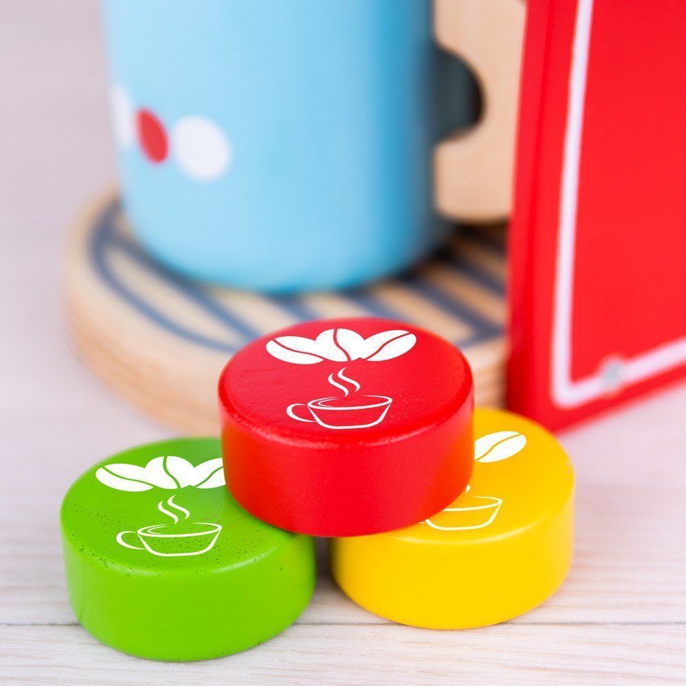 Bigjigs Toys Dřevěný kávovar - obrázek 2