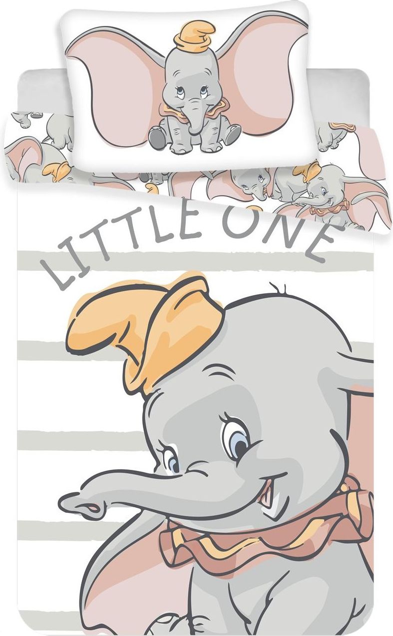 JERRY FABRICS Povlečení do postýlky Dumbo baby Bavlna 100/135, 40/60 cm - obrázek 1