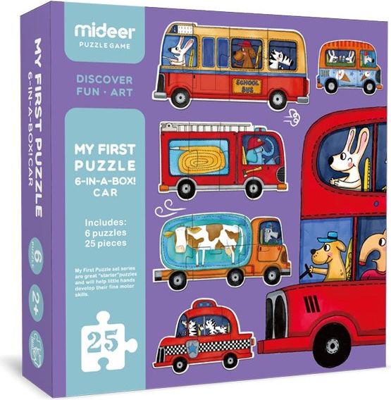 MIDEER Moje první puzzle - Doprava - obrázek 1
