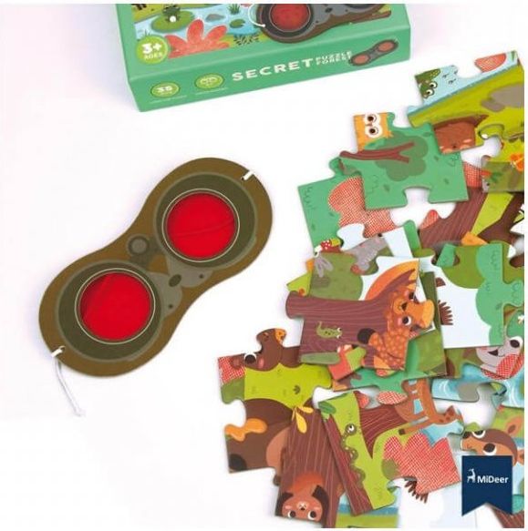 MIDEER Detektivní puzzle - Tajemný les - obrázek 4