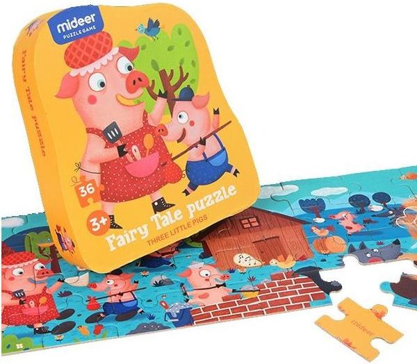 MIDEER Puzzle Tři prasátka - obrázek 2