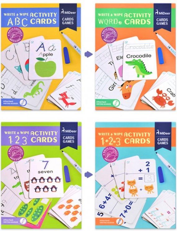 MIDEER Učící stírací karty 123 - obrázek 4