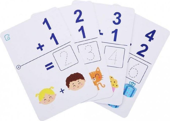 MIDEER Učící stírací karty 1+2 rovná se 3 - obrázek 3