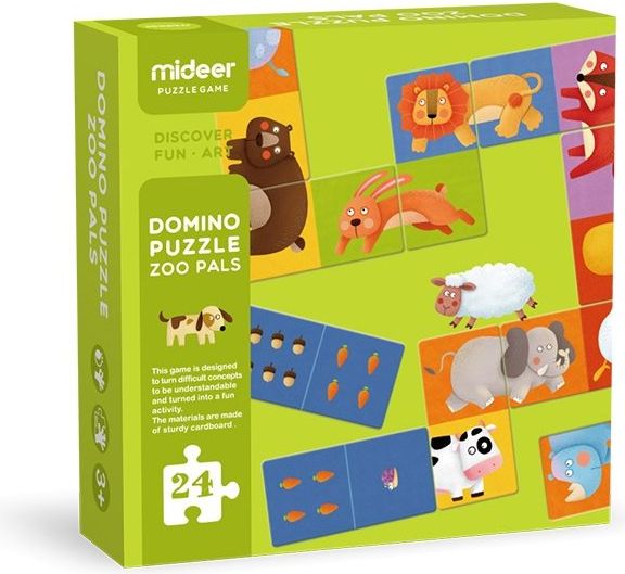 MIDEER Domino Kamarádi ze ZOO - obrázek 1
