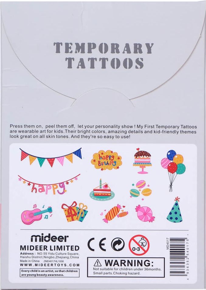 MIDEER Tetování - Narozeniny - obrázek 2