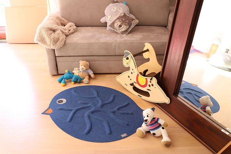 Kořenový koberec RootyRUG KIDS – Birdie Blue - obrázek 5