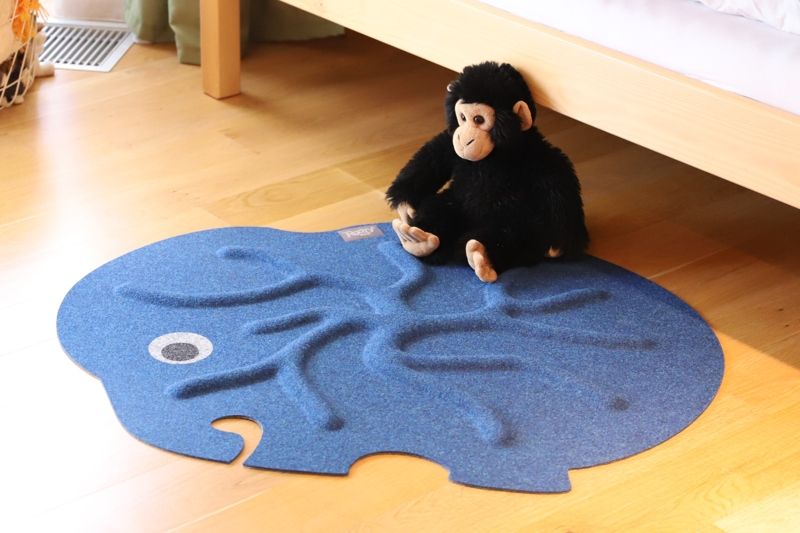 Kořenový koberec RootyRUG KIDS – Elephant Blue - obrázek 1