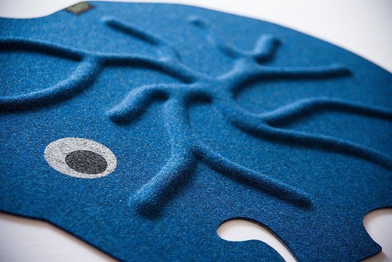 Kořenový koberec RootyRUG KIDS – Elephant Blue - obrázek 3