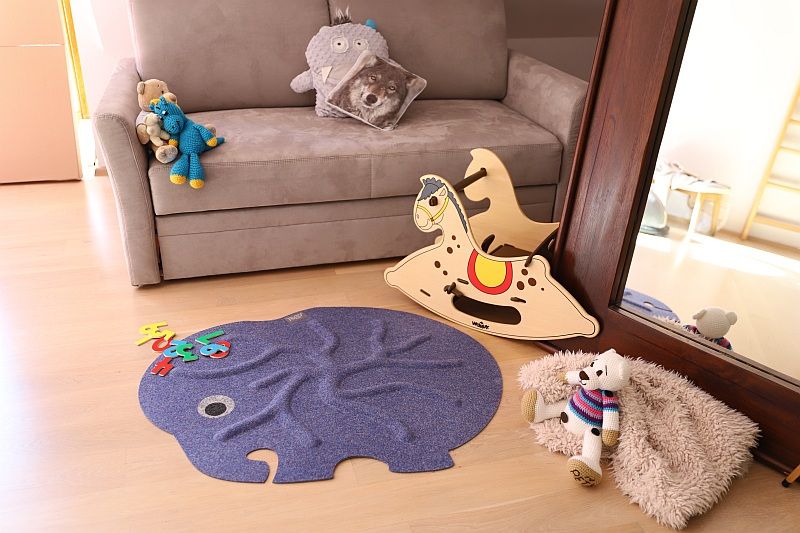 Kořenový koberec RootyRUG KIDS – Elephant Lavender - obrázek 1