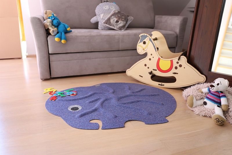 Kořenový koberec RootyRUG KIDS – Elephant Lavender - obrázek 5
