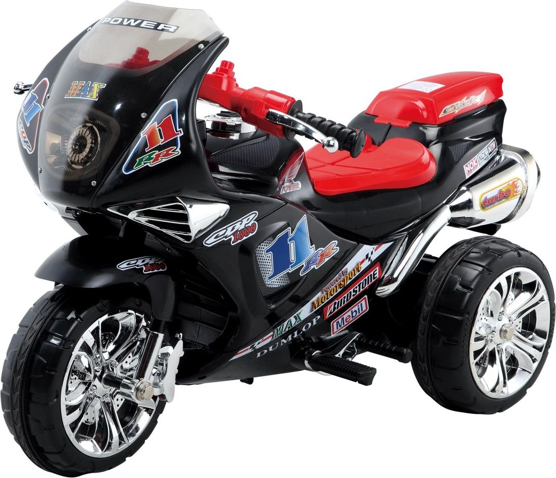Dětská elektrická motorka RR1000 - černá - obrázek 1