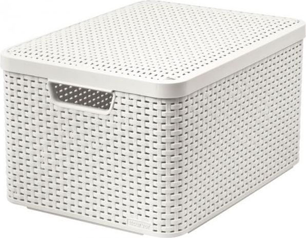 Curver Rattan Style box L smetanový - obrázek 1