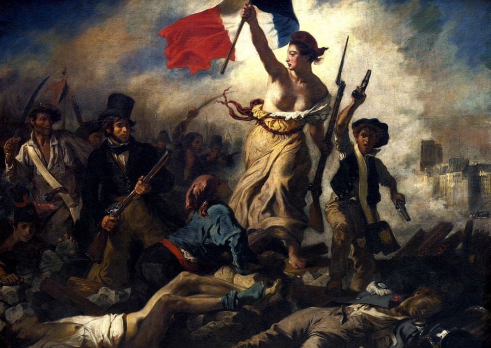 Grafika Puzzle 1000 dílků Eugène Delacroix - La Liberté guidant le Peuple, 18 - obrázek 1