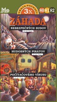 G. H. Stone: Záhada nebezpečných sudov, Záhada hudobnýc pirátov, Záhada počítačového vírusu - Traja pátrači 3x 80, 81, 82 - obrázek 1